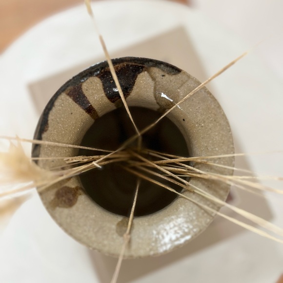 HAND-MADE SIGNED STUDIO POTTERY MID-CENTURY VASE - JAPANDI BOHO‎ MCM STYLE - Picture 5 of 10